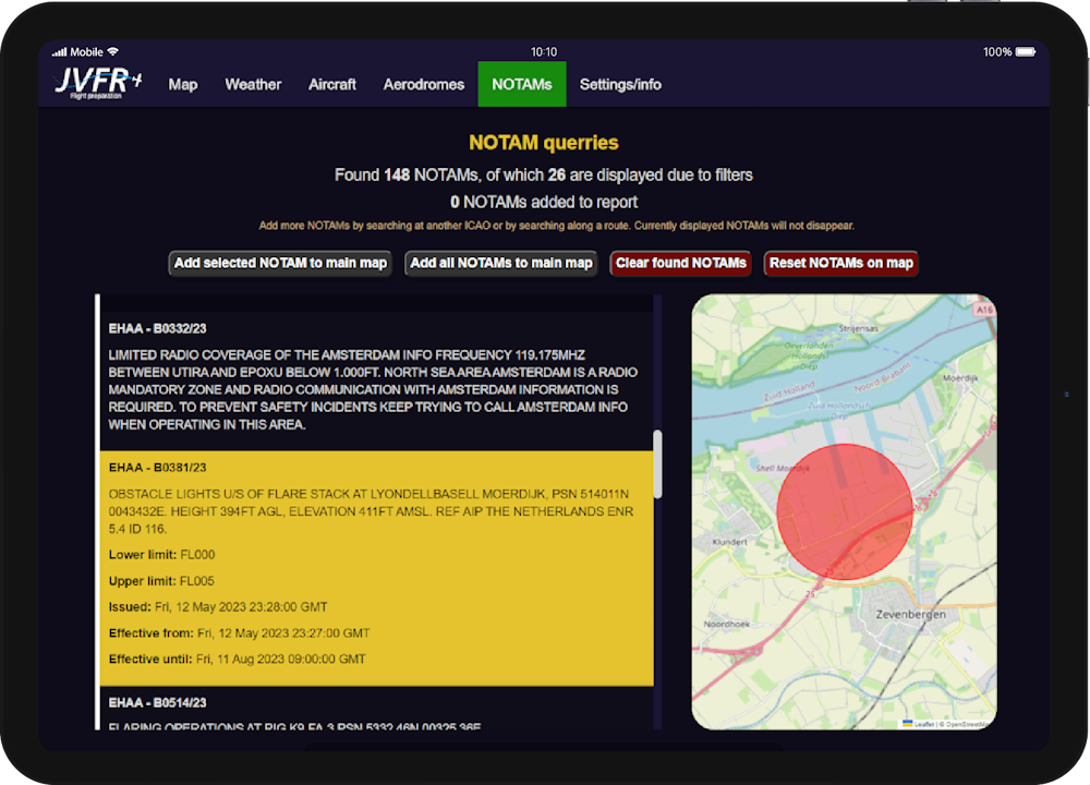 notam example